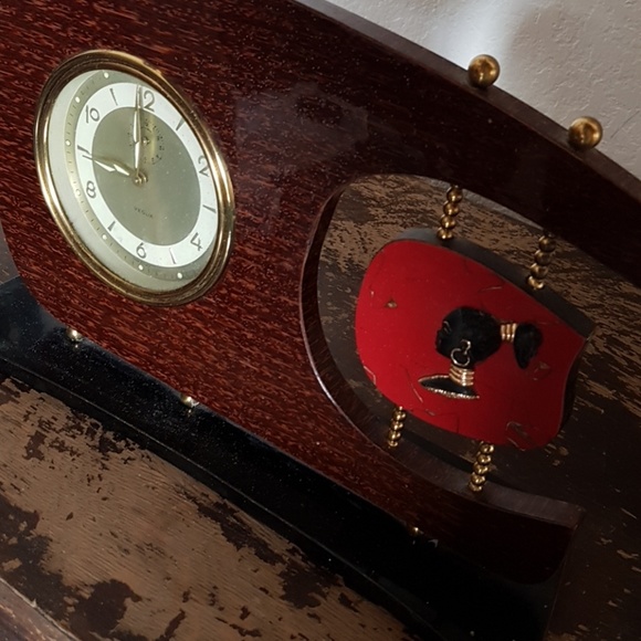 MCM Veglia boomerang blackamoor clock - Picture 7 of 8